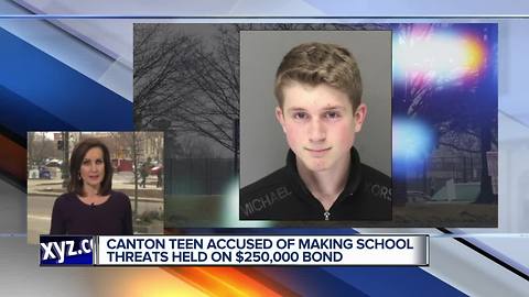 Metro Detroit teen gets $250,000 bond after threat found in school bathroom