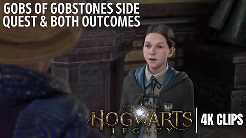 Gobs of Gobstones Side Quest & Both Outcomes | Hogwarts Legacy 4K Clips