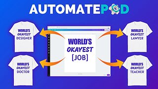 Automate Print on Demand Designs w/ AutomatePOD