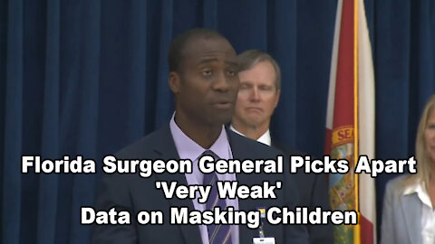 Florida Surgeon General Picks Apart 'Very Weak' Data on Masking Children