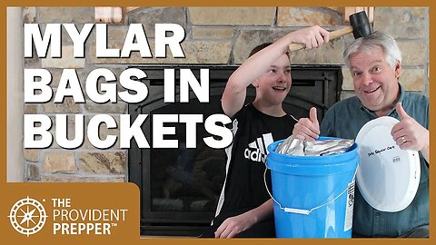 Food Storage: Sealing Dry Goods in Buckets Lined with Mylar Bags