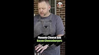 Making Pimento Cheese and Bacon Cheeseburger! #hungryhussey #griddle #food #cooking #shorts