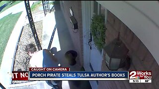 Pricey box of books stolen from Tulsa author's porch