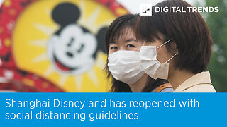 Shanghai Disneyland has reopened with social distancing guidelines.