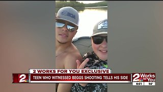 Teen who witnessed Beggs shooting shares his story
