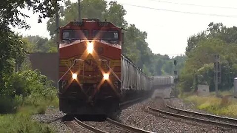 CSX G107 BNSF Loaded Grain Train from Berea, Ohio September 2, 2023