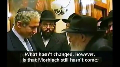 Rebbe to Netanyahu,"Moshiach [Messiah] still hasn't come." "Do something to hasten his coming." 11/18/1990