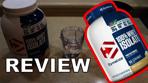 Dymatize isolate whey protein powder review and mix test