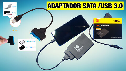 ADAPTADOR USB 3.0 PARA SSD - TRANSFORME SEU SSD EM UM SUPER PEN DRIVE