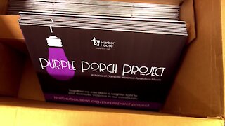 Purple Porch Project honors domestic violence awareness month
