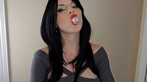 ASMR Dominant Biker Vampire (Sabrina) Gum Chewing | NO TAKLING | Attitude & Mean Looks