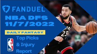 Dreams Top Picks for NBA DFS Today Main Slate 11/7/2022 Daily Fantasy Sports Strategy FanDuel