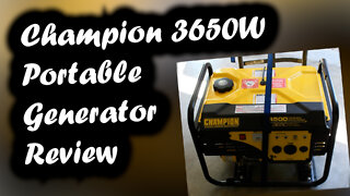 Champion 3650W Portable Generator - Review