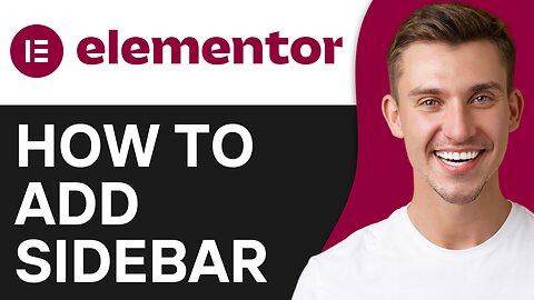 HOW TO ADD SIDEBAR IN ELEMENTOR