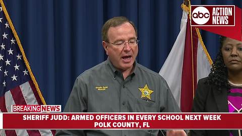 Sheriff Judd: Every Polk Co. public school will have an armed officer on campus next week