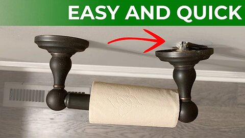 How to Fix a Toilet Paper Roll Holder and Towel Rack - It's Easier Than You Think!