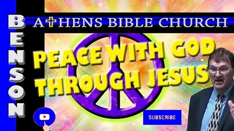 Peace With God Only Comes Through His Son Jesus | 2 Corinth 5:20-21 | Athens Bible Church
