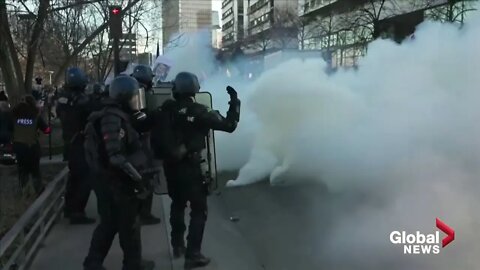 In France The Trucker's Protest Confronts Police