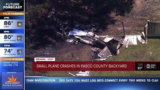 Small plane crashes in Pasco Co. backyard