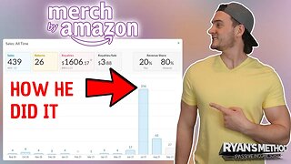 AMAZON MERCH SUCCESS! $1,606 Royalties in Tier 100 🔥