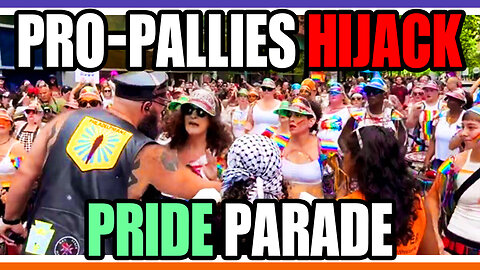 Pro-Palestinians Block A Pride Parade