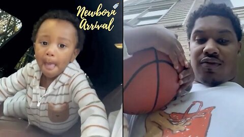 Tracy T & Kash Doll's Son Kashton Hops Out Of Daddy's Car To Play Basketball! ⛹🏽‍♂️