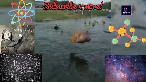 THIS GUY HAS THROWN A BOMB! / Fat guy dives into the water with a summersault flip / толстый прыжок