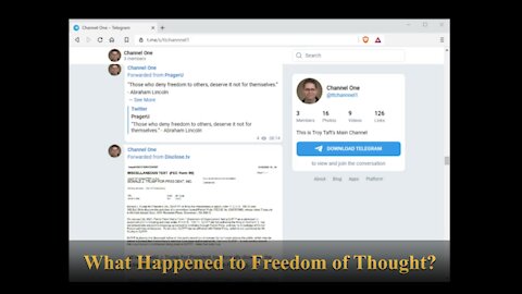 What Happened to Freedom of Thought?