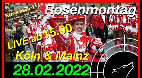 RESTREAM I Rosenmontag in Köln und Mainz am 28.02.2022