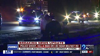 Baltimore County Police shoot, kill man on I-83