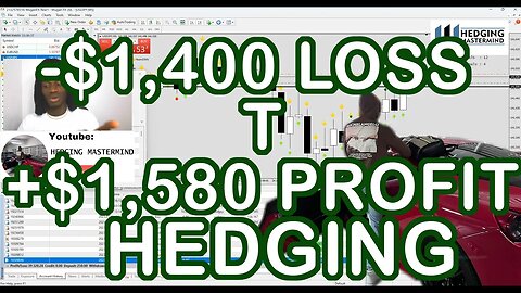 -$1,400 Loss to +$1,580 Profit Hedging Live #FOREXLIVE #XAUUSD