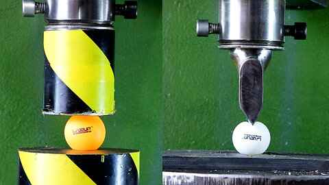 Ping Pong Ball Vs Hydraulic Press