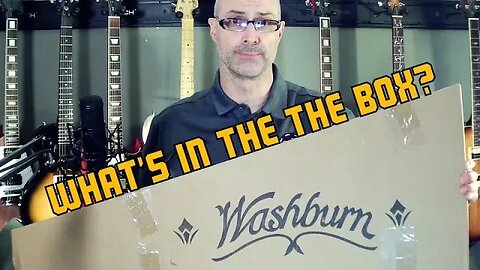 Washburn Sonamaster SDFSB guitar unboxing