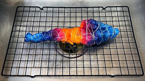 Tie Dye Pattern #526 - Sapphire Lily Tie Dye Tapestry (Ice Dye)