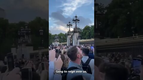 Choruses Of “God Save the Queen” Break Out In Front Of Buckingham Palace