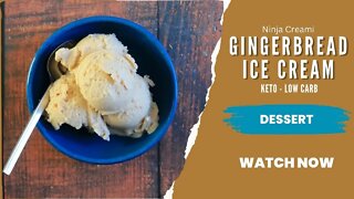 Gingerbread Ice Cream Recipe | Sugar Free | Low Carb Ice Cream | Diabetes Friendly | Ninja Creami