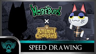 Speed Drawing: Animal Crossing - Punchy | Mobébuds Style