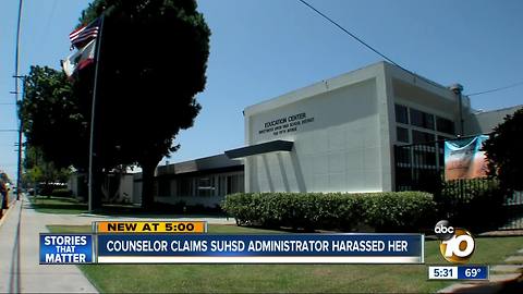 Counselor claims SUHSD administrator harassed her