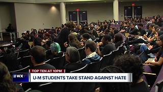 University of Michigan students take a stand against racist incidents on campus