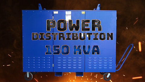 150 KVA Electrical Power Distribution Skid, 480V-240V/120 3 Phase