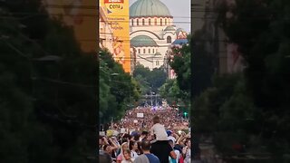 Serbia mobilises - Mass march in Belgrade in support of Kosovo Serbs