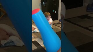 Punching bag vs Toddler