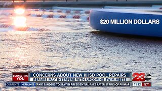 The recently opened Kern High School District Aquatic Complex currently undergoing repairs