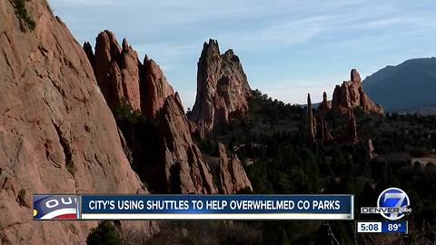 Cities using free shuttles to help overwhelmed Colorado parks