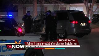 4 juveniles steal car, lead police on chase