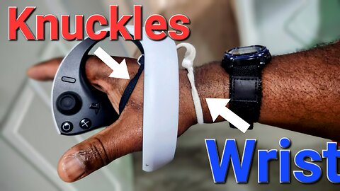 How to add wrist and knuckles straps to the PSVR2 controller for the PlayStation 5 cheap