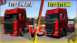 TESTEI O ETS2 JACK SPARROW E O ETS2 DA STEAM - SERÁ QUE TEM DIFERENÇA - PERDA DE FPS? BORA TESTAR