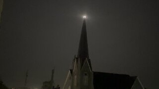 Harvest Moon From North Sydney Cape Breton Island