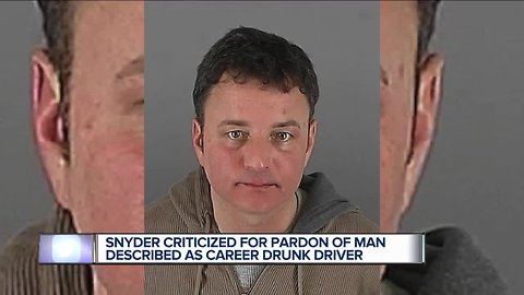 Snyder pardoned 'career drunk driver' as term neared end