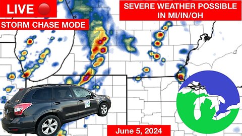 LIVE STORM CHASE in the Great Lakes Region